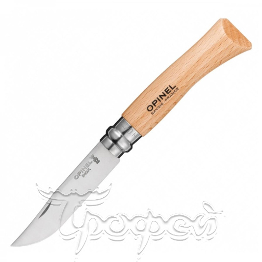 Нож №7 VRI Tradition Inox (нерж.сталь, рукоять бук, длина клинка 8 см) (0006937) 
