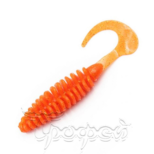 Твистер Battery Tail, цвет #03 - Carrot gold flake 