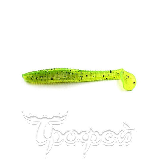 Виброхвост Flatter Shad, цвет #10 - Green pepper 