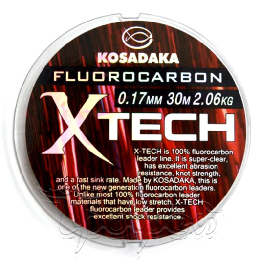 Леска X-TECH флюорокарбон 30 м 