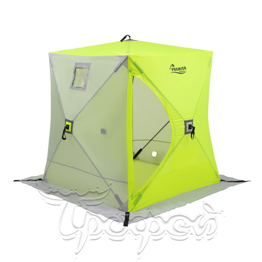 Палатка зимняя Куб 1,5х1,5 желтый/серый 