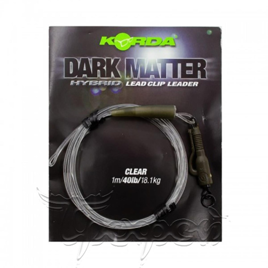 Готовый монтаж Dark Matter Leader Hybrid Lead Clip Clear 40lb 1м KSZ39  