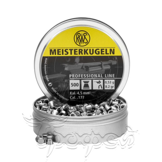 Пульки RWS Meisterkugeln 4.5mm 500 8.2gr (2136023) Германия 