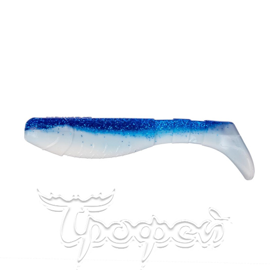 Виброхвост Chubby 3,55"/9 см Blue Sparkles & White (HS-4-026-N) 