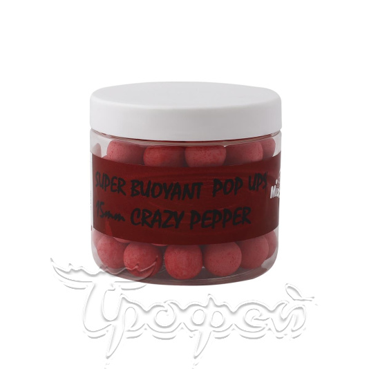 Бойли Pop-Up 15mm 200ml Crazy Pepper Mistral Baits (15CPP) 