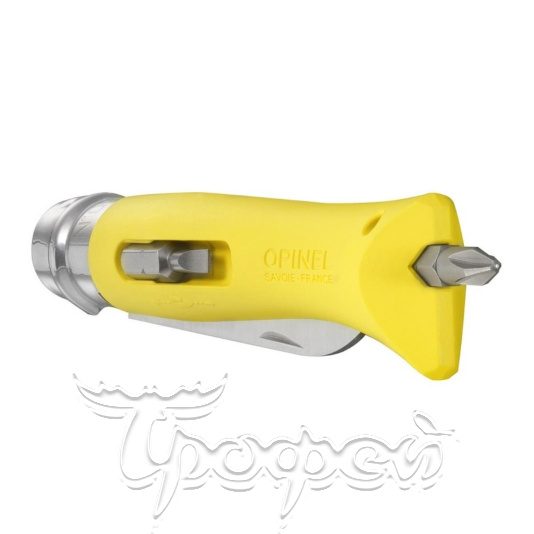 Нож №9 VRI  DIY Yellow (нержавеющая сталь, рукоять пластик, длина клинка 8 см) 