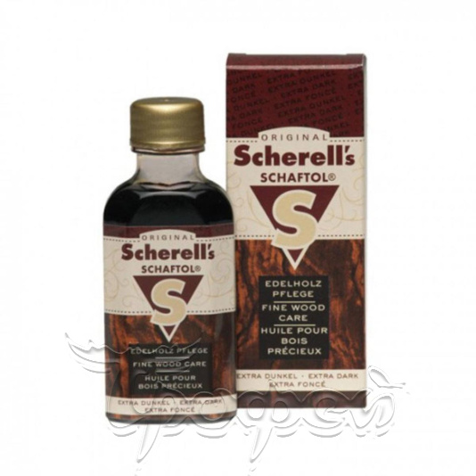 Scherell Schaftol 50 ml (темно коричнев) cр-во, на основе льняного масла, по уходу за ружейной ложей 
