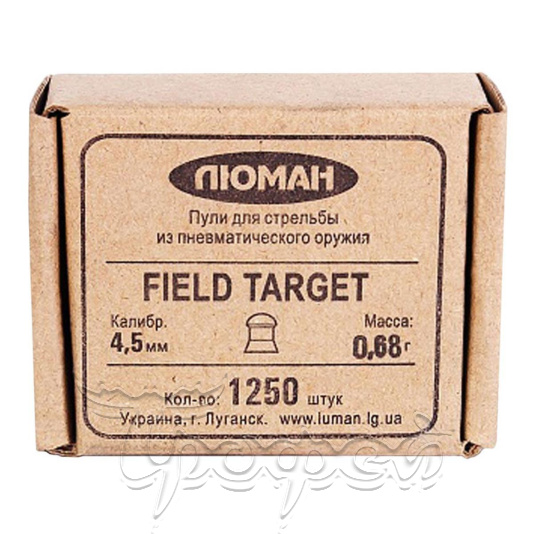 Пуля пневм. Люман "Field Target", 0,68 г. 4,5 мм. (1250 шт.) 