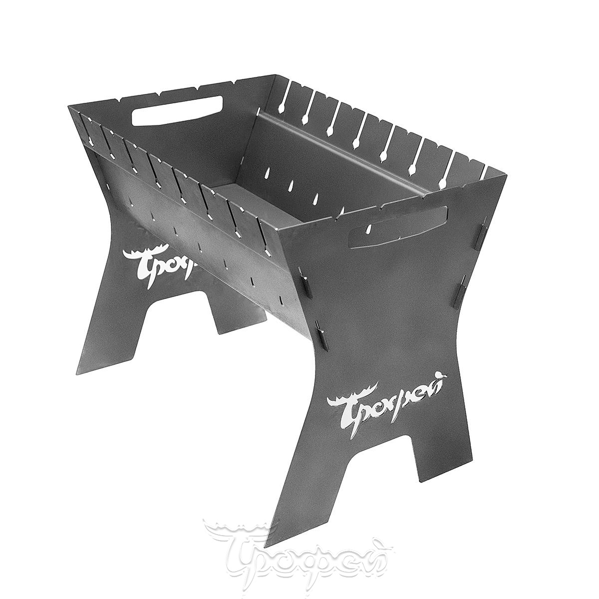 Разборный мангал с регулируемой тягой в сумке 