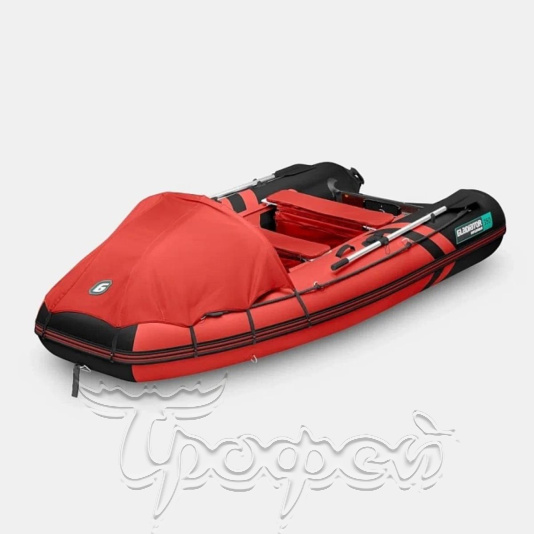 Лодка надувная ПВХ GLADIATOR E330PRO красно-черный Gladiator