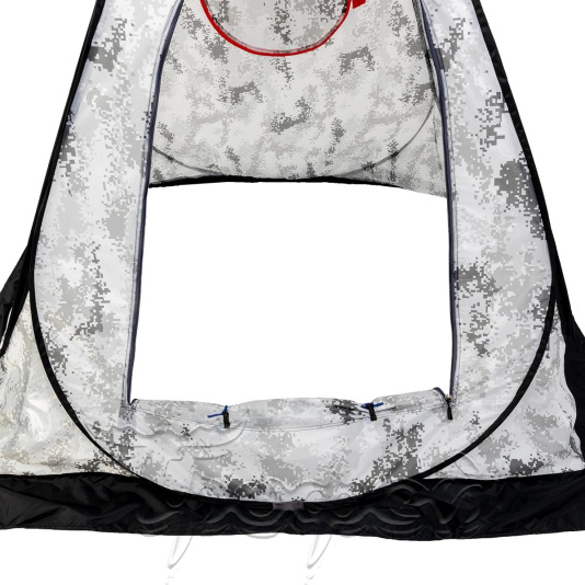 Палатка полуавтомат зимняя не утепленная без дна 150*150*130 см 1001A Зимний пиксель 