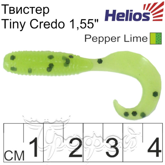 Твистер Tiny Credo 1,55"/4 см Pepper Lime (HS-8-009-N) 