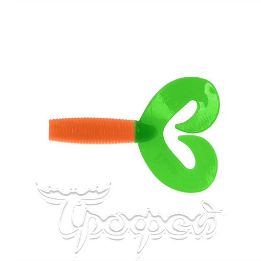 Твистер Credo Double Tail Orange & Green 