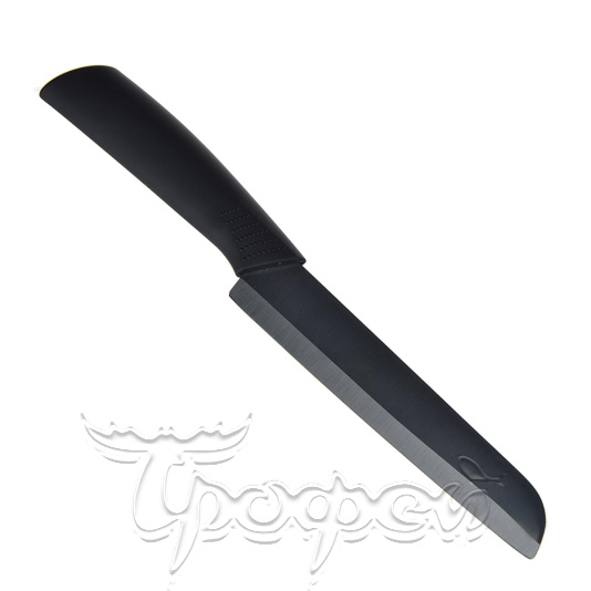 Нож кухонный керамический Бусидо 15 см черный блистер (803-108) 