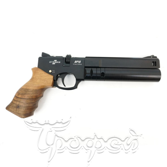 Пистолет пневматический AP16 кал. 5,5 (С(Компакт), Дерево, Black) (ATAMAN) 