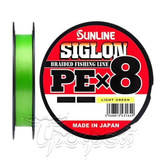 Шнур SIGLON PE×8 200M (Light Green) #0.3/5LB 