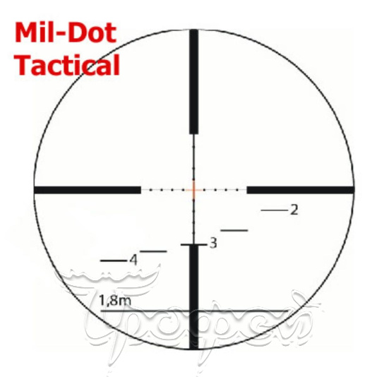Прицел оптический ZD 3-12*56 TACTIC сетка RD Mil-Dot  