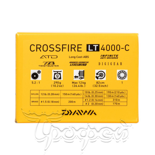 Катушка безынерционная 20 CROSSFIRE LT 4000-C, 10185-400RU 