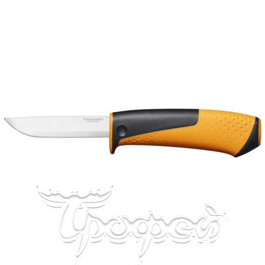 Нож универсальный с точилкой в чехле Fiskars (1023618)  