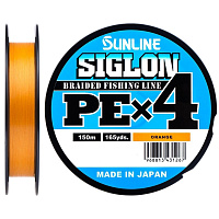Шнур SIGLON PE×4 150 м (Orange) 
