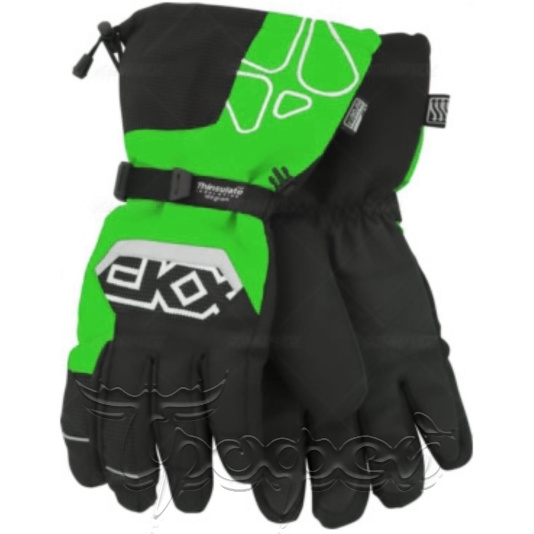 Перчатки снегоходные CKX THROTTLE 6210 (Зеленый, XL) 