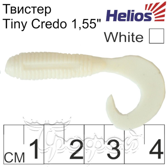 Твистер Tiny Credo 1,55"/4 см White (HS-8-001-N) 