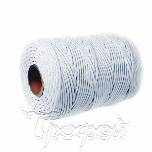 Шнур плетеный СТАНДАРТ 3,1 мм белый, евробобина 