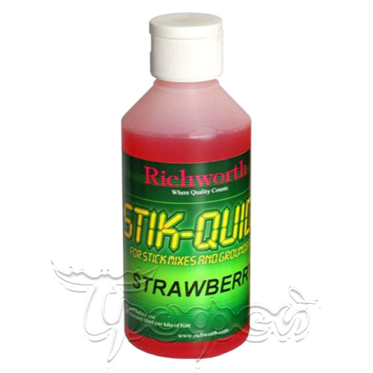 Жидкий аттрактант для прикормки 250ml Stik-quid's Strawberry RICHWORTH 