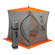 Палатка куб 1,8х1,8 (4серый/1оранжевый) для зимней рыбалки 