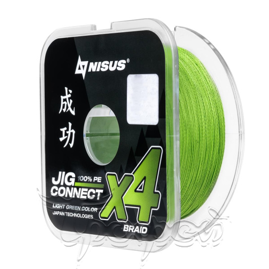 Шнур JIG CONNECT X4 PE Light Green 150 м 