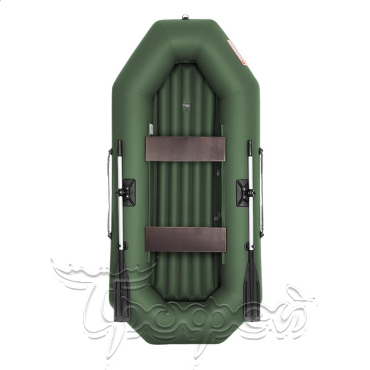 Лодка Шкипер А260 (надувное дно) (зеленый) Тонар