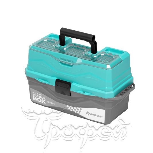 Ящик для снастей Tackle Box трехполочный бирюзовый (N-TB-3-Т) NISUS 