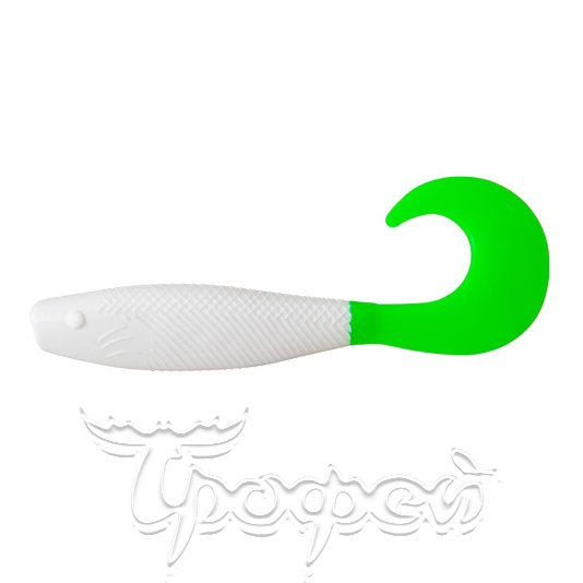 Твистер Hybrid 3,15"/8,0 см White & Green (HS-14-016-N) 