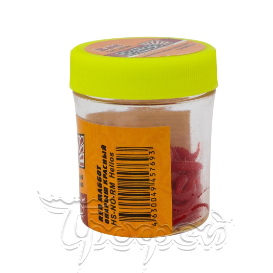 Насадка искусственная съедобная Опарыш красный Red maggot (HS-NO-RM) Helios 