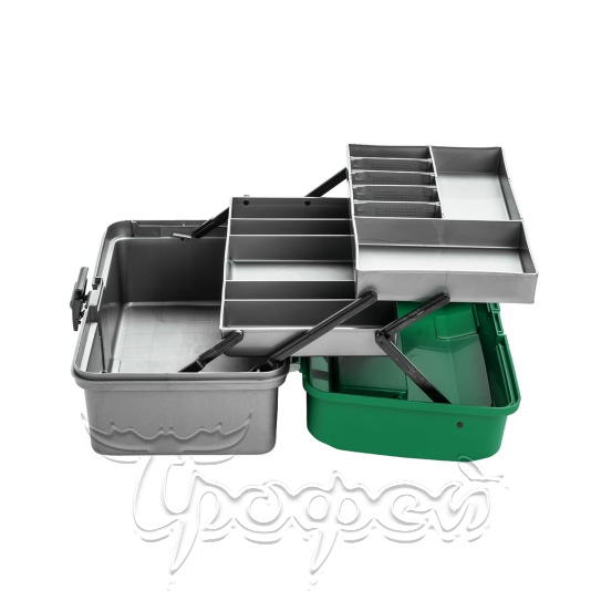Ящик для инструментов двухполочный зеленый 