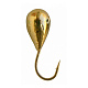 Морм. Вольф."Dixon-Rus" капля с отверстием d2,5, золото (10шт) (1225G) 0027056 