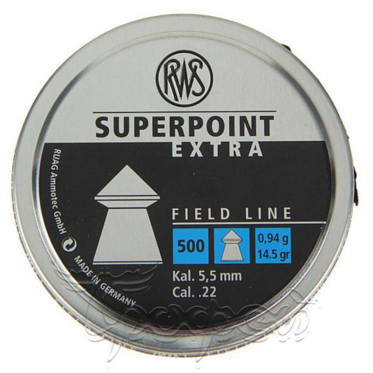 Пуля пневм. RWS Superpoint Extra 5,5 мм 32-0393 