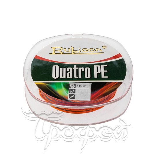 Леска плетеная Quatro PE 110 м multicolor 