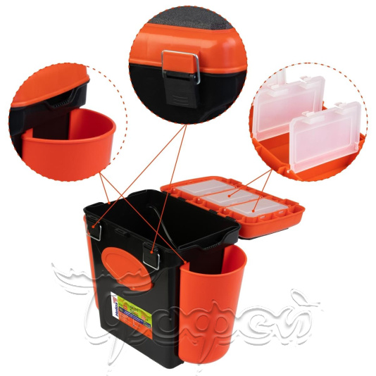 Ящик FishBox односекционный 10л оранжевый 