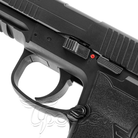 Пистолет пневм. HPP (blowback, чёрный с чёрн. рукояткой), кал.4,5 мм 