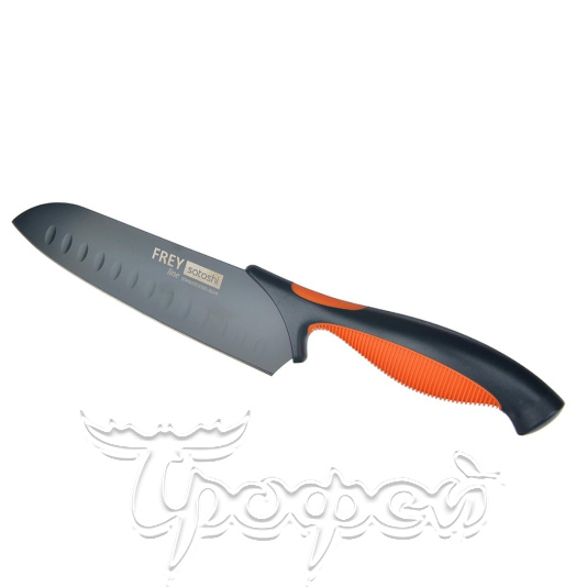 Нож кухонный Фрей 17 см сантоку нерж.сталь с антиналипающим покрытием блистер (803-293) 