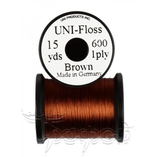 Шелк искусственный UNI Floss 15 y. Brown ZUFR15BR 