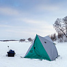 Палатка зимняя двускатная DELTA Комфорт biruza/gray утепленная 