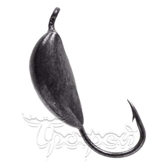 Мормышка вольфрамовая банан d 2.5мм черный никель (10шт/уп) (1005-250 BNi) LumiCom 