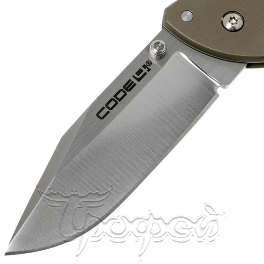 Нож складной CS_58PC Code-4 Clip Point, алюм. рук-ть, клинок S35VN 