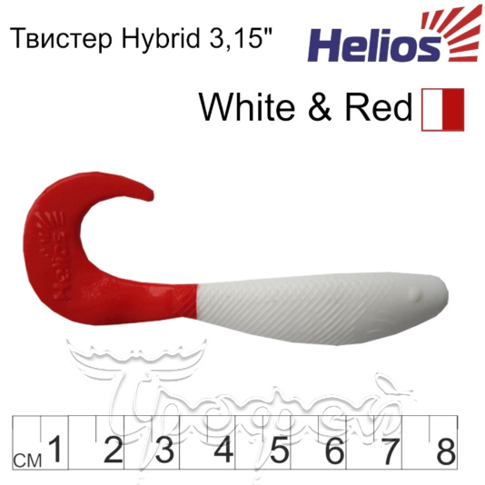 Твистер Hybrid 3,15"/8,0 см White RT (HS-14/1-003-N) 