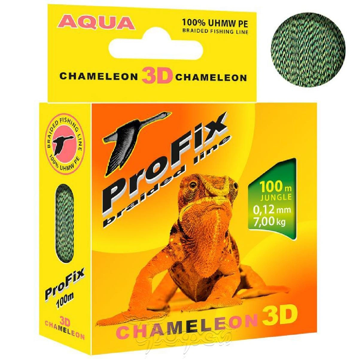 Хамелеон рыболовная. Шнур PROFIX Chameleon 3d 0.8. Аква леска плетеная Профикс. Леска Chameleon 3d spots. Леска Chameleon 3d spots 100 м.