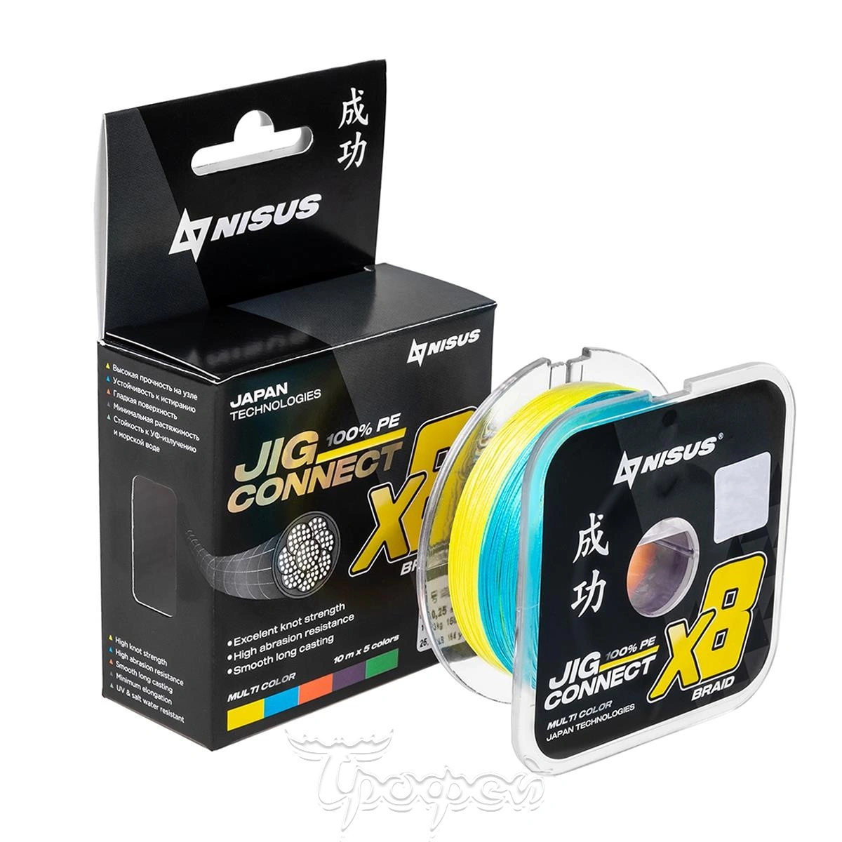 Купить шнур jig connect x8 pe multicolor 150 м недорого в интернет-магазине  Трофей